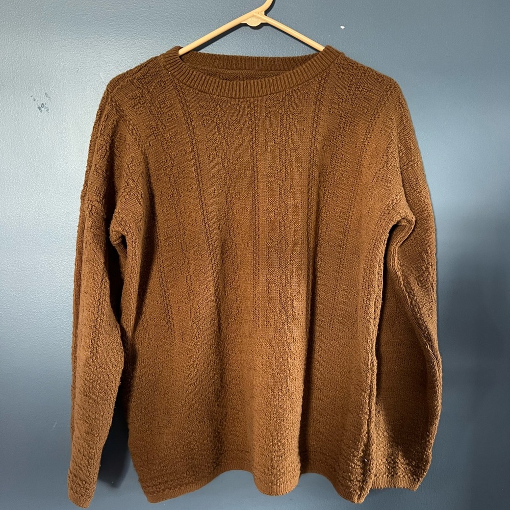 Army Green Wool Blend Sweater